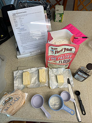 Vegan Shortbread Ingredients &-Tools